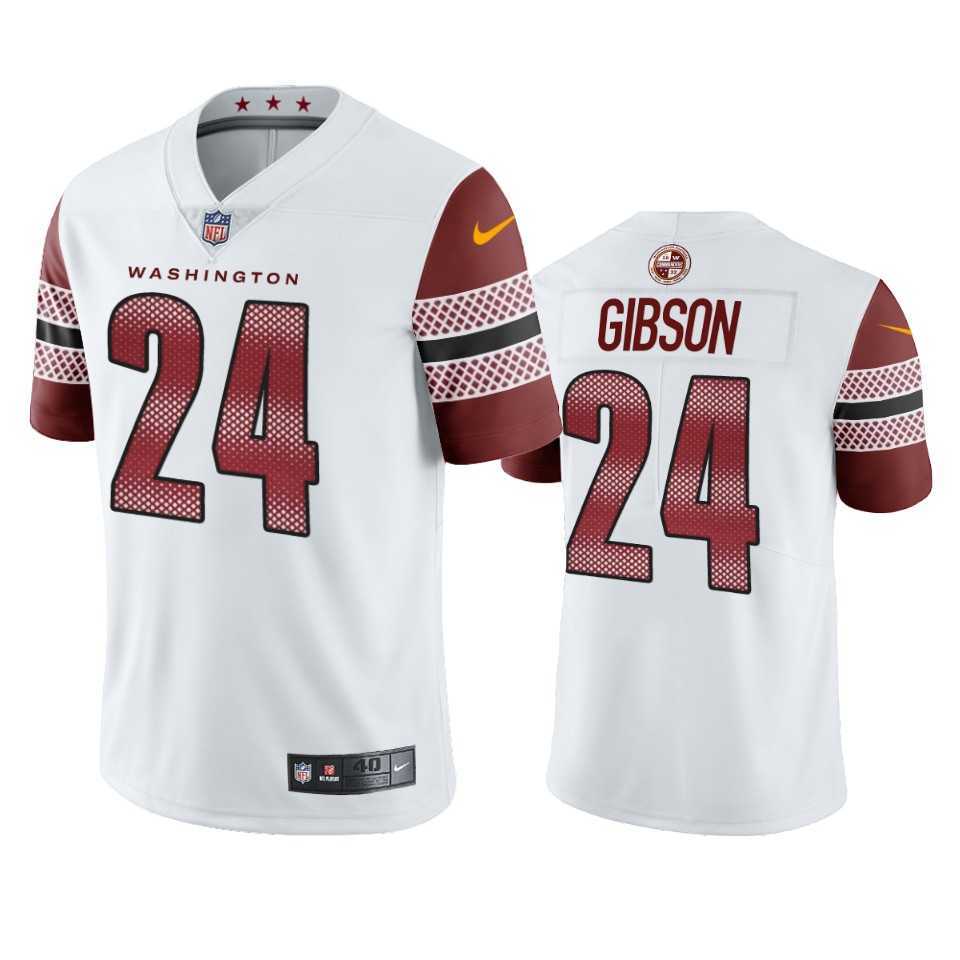 Washington Commanders 24 Antonio Gibson White Vapor Limited Jersey Dzhi->washington commanders->NFL Jersey